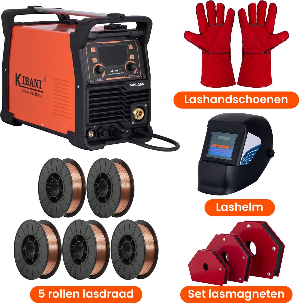 Kibani Lasapparaat 4-in-1