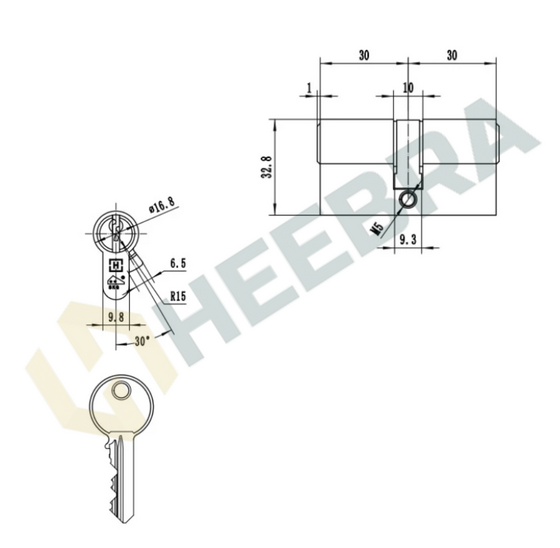 Complete Set voor Poortdeuren PC72 RVS – Inclusief Scharnieren, Slot & Beslag