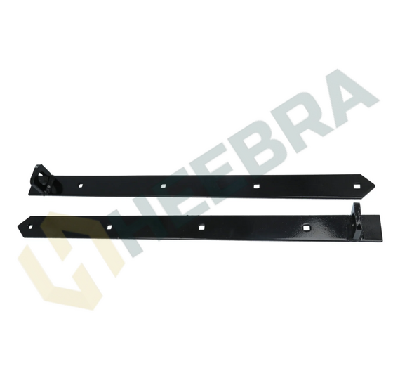 Complete Set voor Poortdeuren Breed PC72 Zwart – Inclusief Slot, Hengen & Beslag