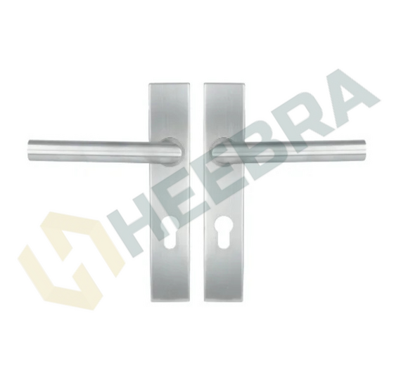 Complete Set voor Poortdeuren Luxe PC72 RVS – Inclusief Slot, Plaatduimen & Beslag