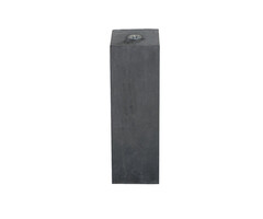 Betonpoer 58cm hoog met M16 schroefhuls, 120x120mm, zonder facetrand