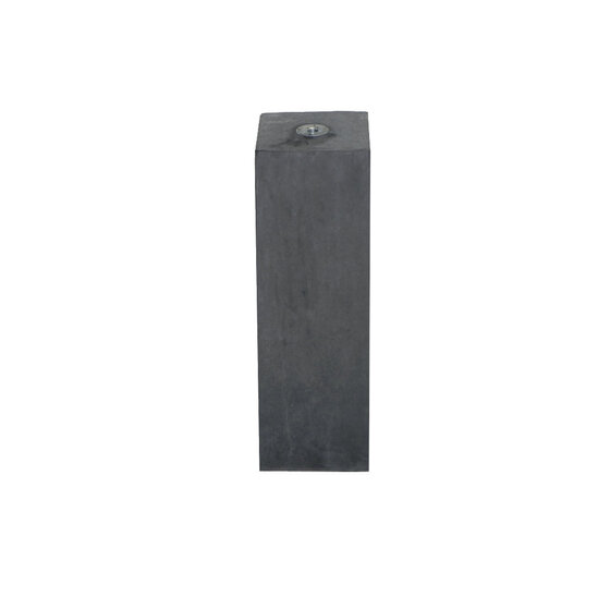 Betonpoer 58cm hoog met M16 schroefhuls, 120x120mm, zonder facetrand