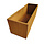 Rechthoekige Plantenbak 400x1200x400 mm – Cortenstaal | Eenvoudige Montage