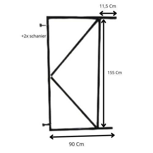 Verstelbaar poortframe