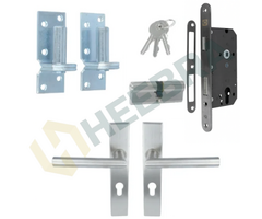 Complete Set voor Poortdeuren Luxe PC72 RVS