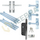 Complete Set voor Poortdeuren Extra Breed PC72 RVS – Inclusief Slot, Scharnieren & Beslag RVS