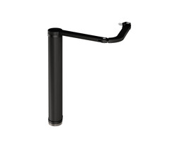 Gemotoriseerde poortsluiter zwart met knikarm