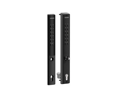 Batterijgevoed dubbelzijdig codeslot zwart voor insteeksloten 60 mm