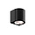 Architecturale boogvormige wandverlichting zwart 75mm 230V