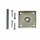 Betonpoerset 105x105mm met M16 draadstang en aangelaste moer verzinkt