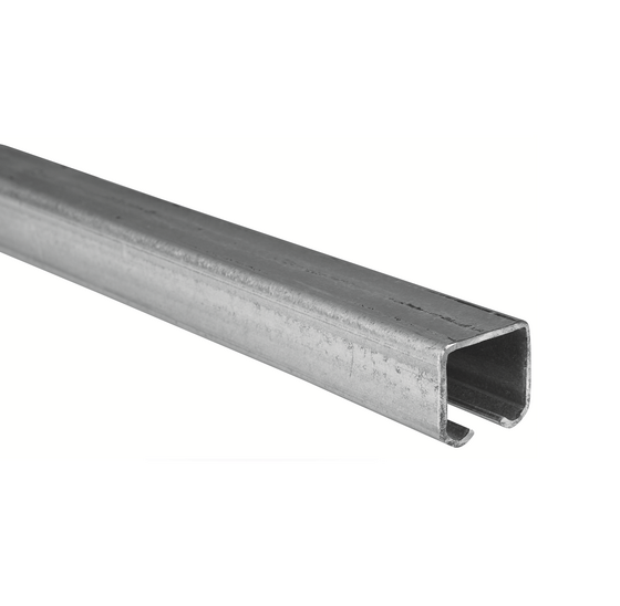 C-profielgeleider 3000 mm voor schuifpoorten en railgeleidingen – 53x42 mm, 2,5 mm dik, max. 180 kg