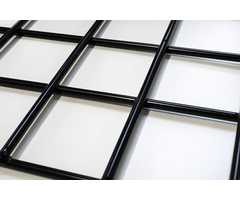 Gaaspaneel zwart pvc 1800x1800 mm maas 10 x10 cm