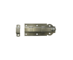 Rolschuif vlak 160x65 mm [2 mm] grijs verzinkt