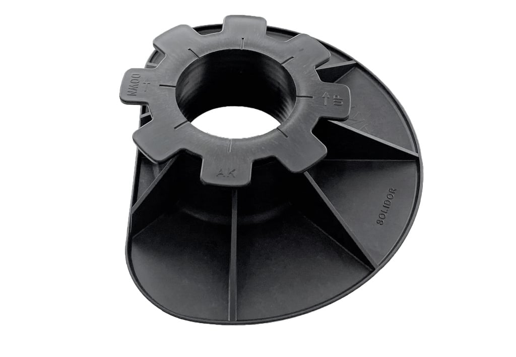 Verstelbare terrasdrager 50–80 mm voor wandmontage en nauwkeurige hoogteafstelling