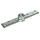 Verstelbare steunplaat 120x30 mm M12 (4 mm dik)