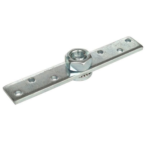 Verstelbare steunplaat 120x30 mm M12 (4 mm dik)