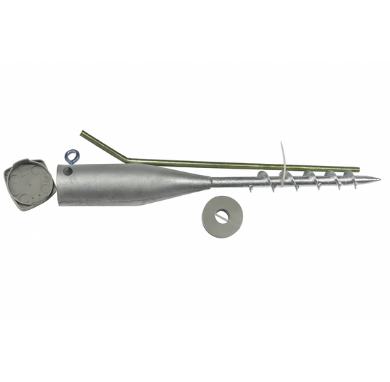 Schroefpaalhouder 545 mm van 2 mm staal voor stevige plaatsing van palen