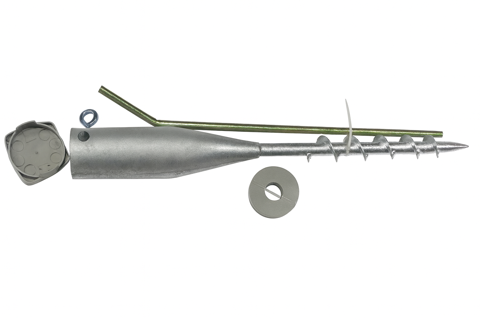 Schroefpaalhouder 545 mm van 2 mm staal voor stevige plaatsing van palen