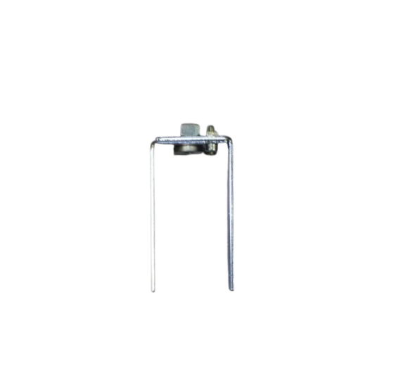 Verstelbare steunplaat M12 met verstelbare breedte 50–65 mm en bevestigingsplaat 100x55x3 mm