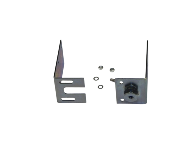 Verstelbare steunplaat M12 met verstelbare breedte 50–65 mm en bevestigingsplaat 100x55x3 mm