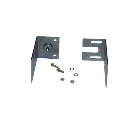 Verstelbare steunplaat M12 met verstelbare breedte 50–65 mm en bevestigingsplaat 100x55x3 mm