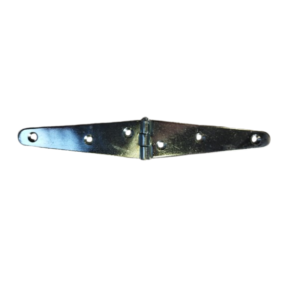 Staartheng 200 mm voor deuren, luiken en lichte poortconstructies