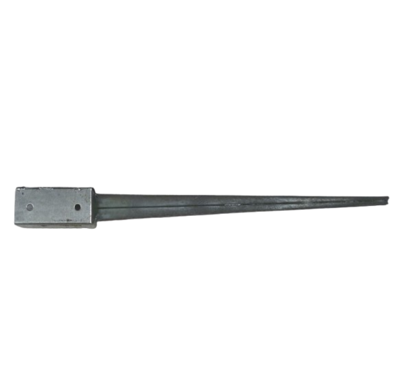 Paalhouder met pen vuurverzinkt 91x91x750 mm met 1,8 mm wanddikte voor houten palen