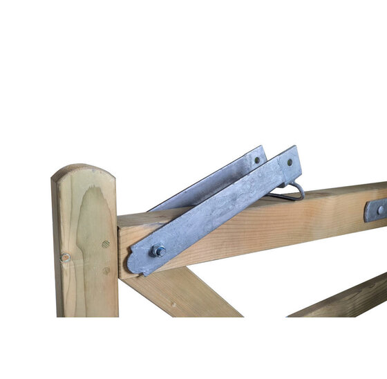 Valbeugel 350 x 77 mm inclusief slotbout en moer voor stevige vergrendeling