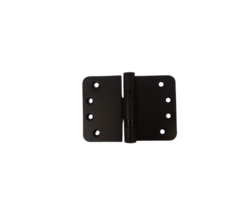 Scharnier zwart gepoedercoat 89x127 mm (3 mm) met ronde hoeken