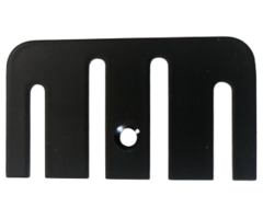 Afstandhouder zwart poedercoating