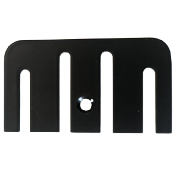 Afstandhouder zwart met duurzame poedercoating voor nette en stabiele montage