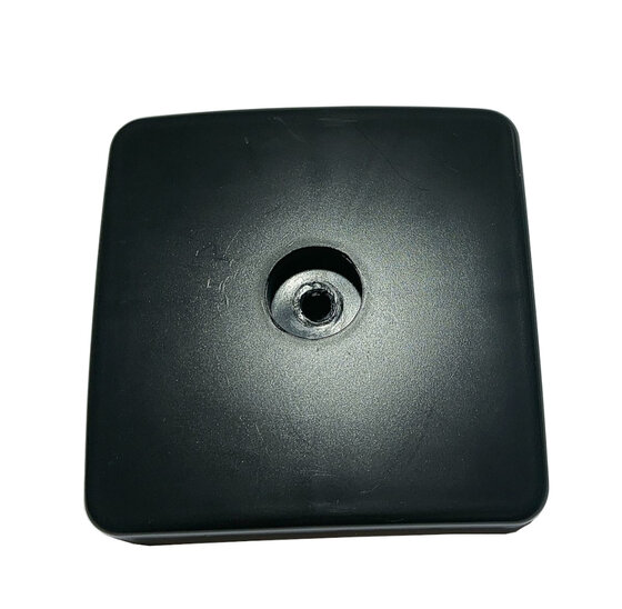 Paalornament vierkant 91x91 mm zwart kunststof voor nette afwerking van palen