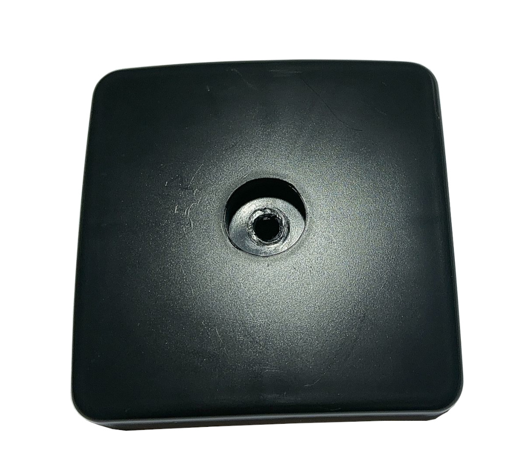 Paalornament vierkant 91x91 mm zwart kunststof voor nette afwerking van palen