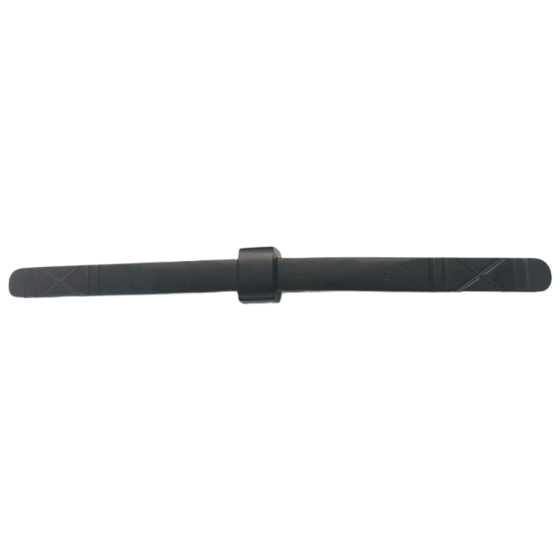 Muuranker aluminium zwart met 2x RVS draadstang M8x125 mm punt