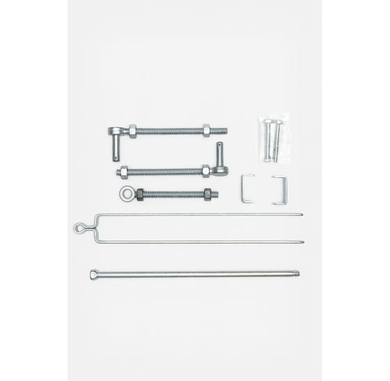 Set voor Engelse poort met schroefduimen Vuurverzinkt 600x72mm [6mm]