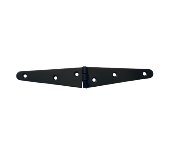 Staartheng zwart 100 mm – Stalen scharnier voor deuren, poortjes en hekwerken, 2 mm dik