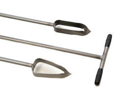 Grondboor 75 mm met gedraaide punt voor palen en planten