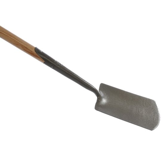 Gesmede spade met zwanenhals en coating, 75 cm steel
