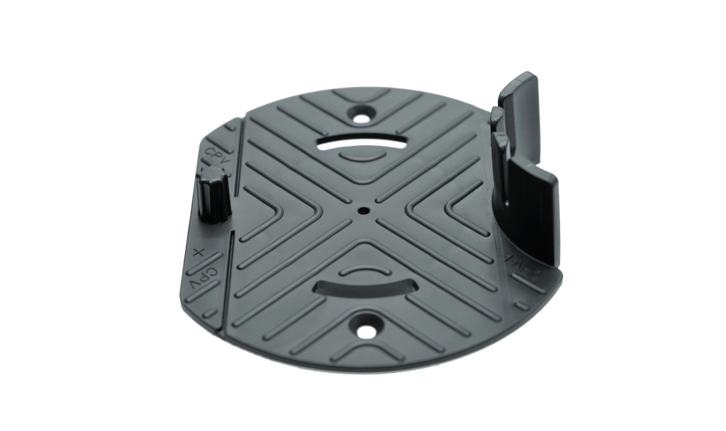 Bovenplaat voor Hout Ø123 mm - Terrasdrager Verbinding