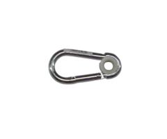 Karabijnhaak 100 mm met kunststof ring – 10 mm dik