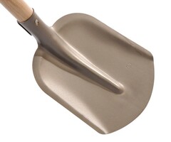 Zandschop vlakke rand 255x210 mm met 98 cm steel