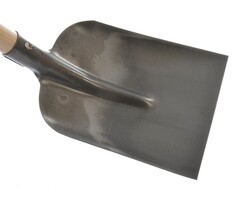 Zandschop met vlakke rand 265x220 mm, steel 98 cm