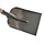 Zandschop met vlakke rand 265x220 mm, steel 98 cm