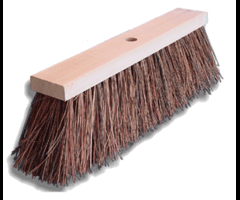 Gemeentebezem natuurvezel zonder steel 41 cm