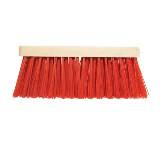 Nylon bezem zonder steel 30 cm voor buiten en ruw oppervlak