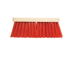 Buitenbezem nylon 40 cm zonder steel, rode vezels