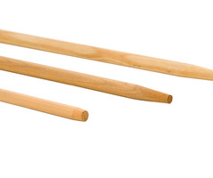 Houten bezemsteel 150 cm, diameter 2,4 cm voor bezems en vegers