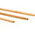 Houten bezemsteel 150 cm, diameter 2,4 cm voor bezems en vegers