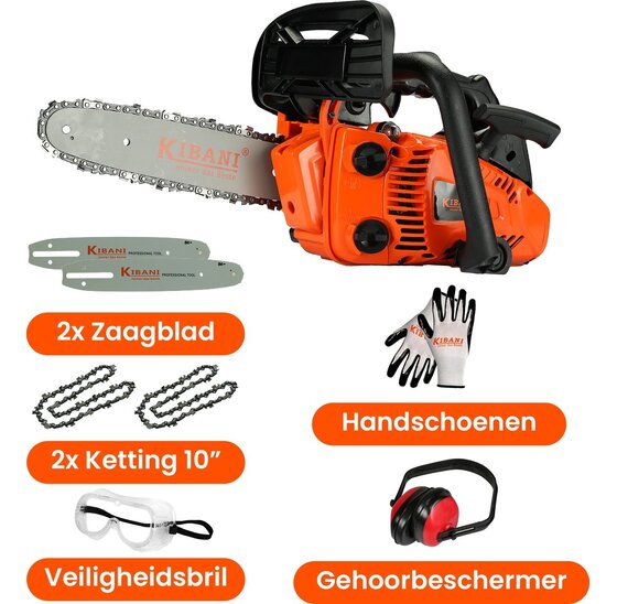Kibani tophandle benzine kettingzaag 25.4cc 25cm zaagblad