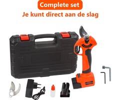 Accu takkenschaar 16.8V met 2 accu's en extra messenset - draadloos